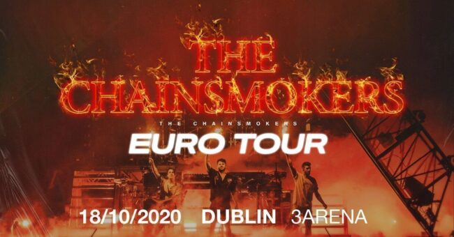 THE CHAINSMOKERS announce 3Arena, Dublin show on Sunday October 18th 2020 